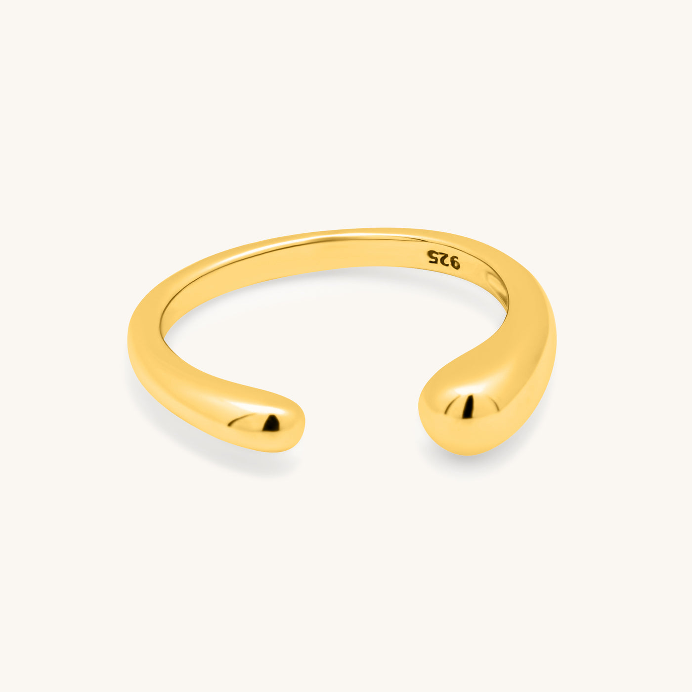Thin Teardrop Ring